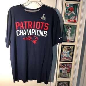New England Patriots NFL XLIX Super Bowl Champions Tee Shirt Men’s XL